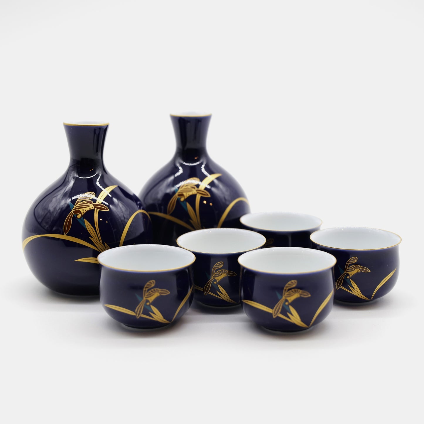 Sakeware Koransha Navy Blue Sakeware Set