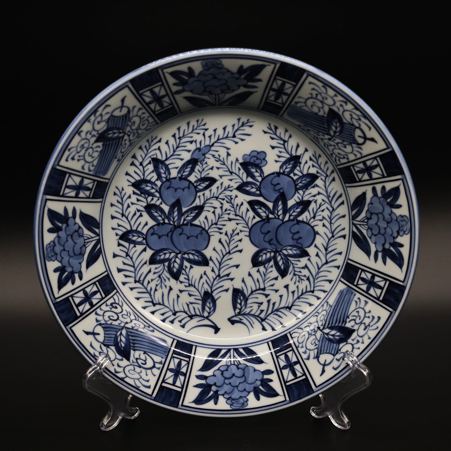 Arita-ware Genemon kettle Large Plate Hibiscus
