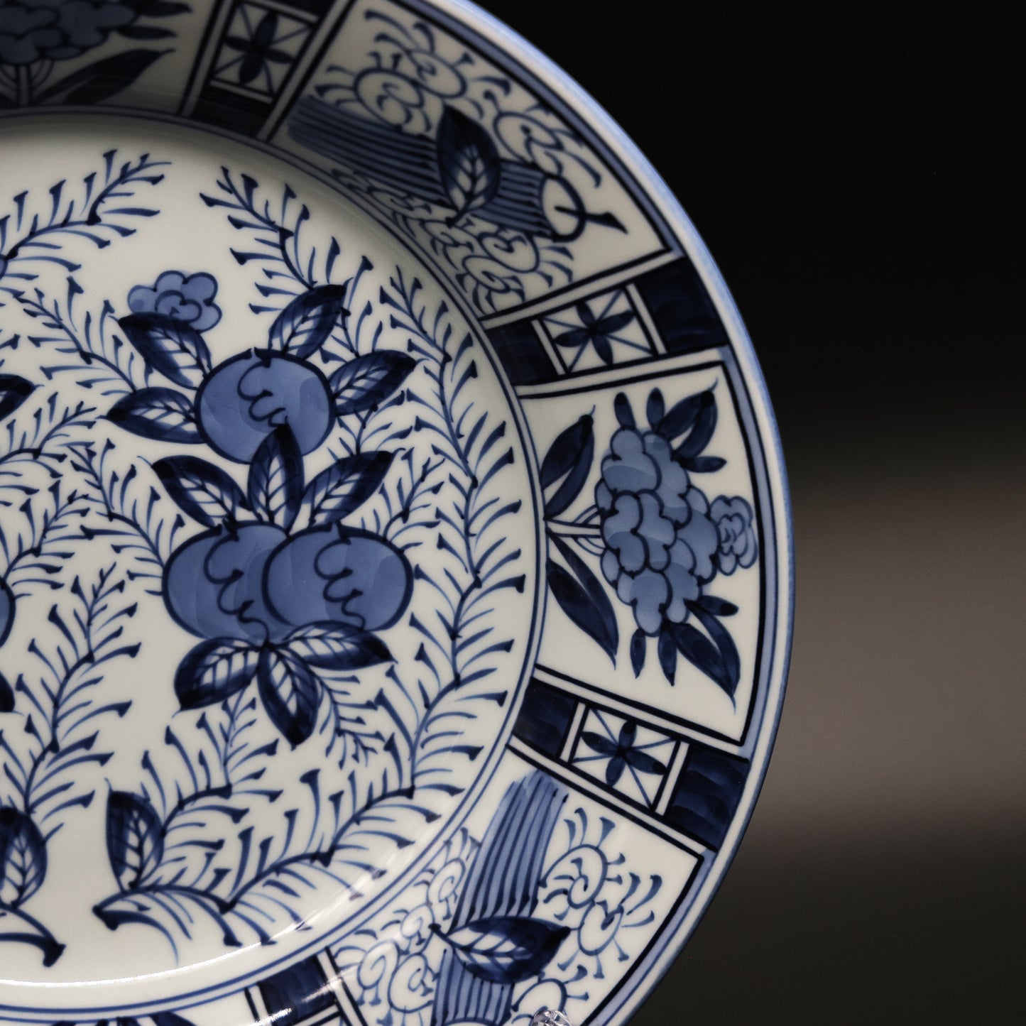 Arita-ware Genemon kettle Large Plate Hibiscus