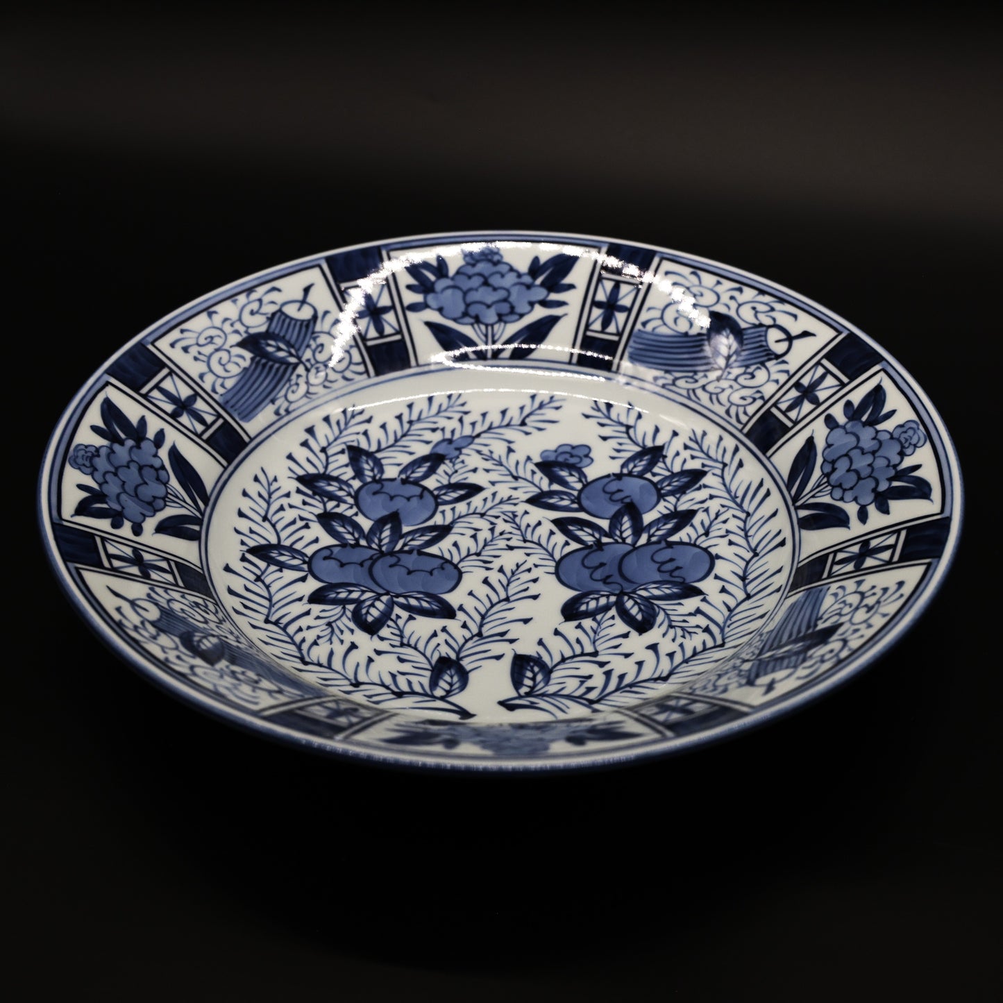 Arita-ware Genemon kettle Large Plate Hibiscus