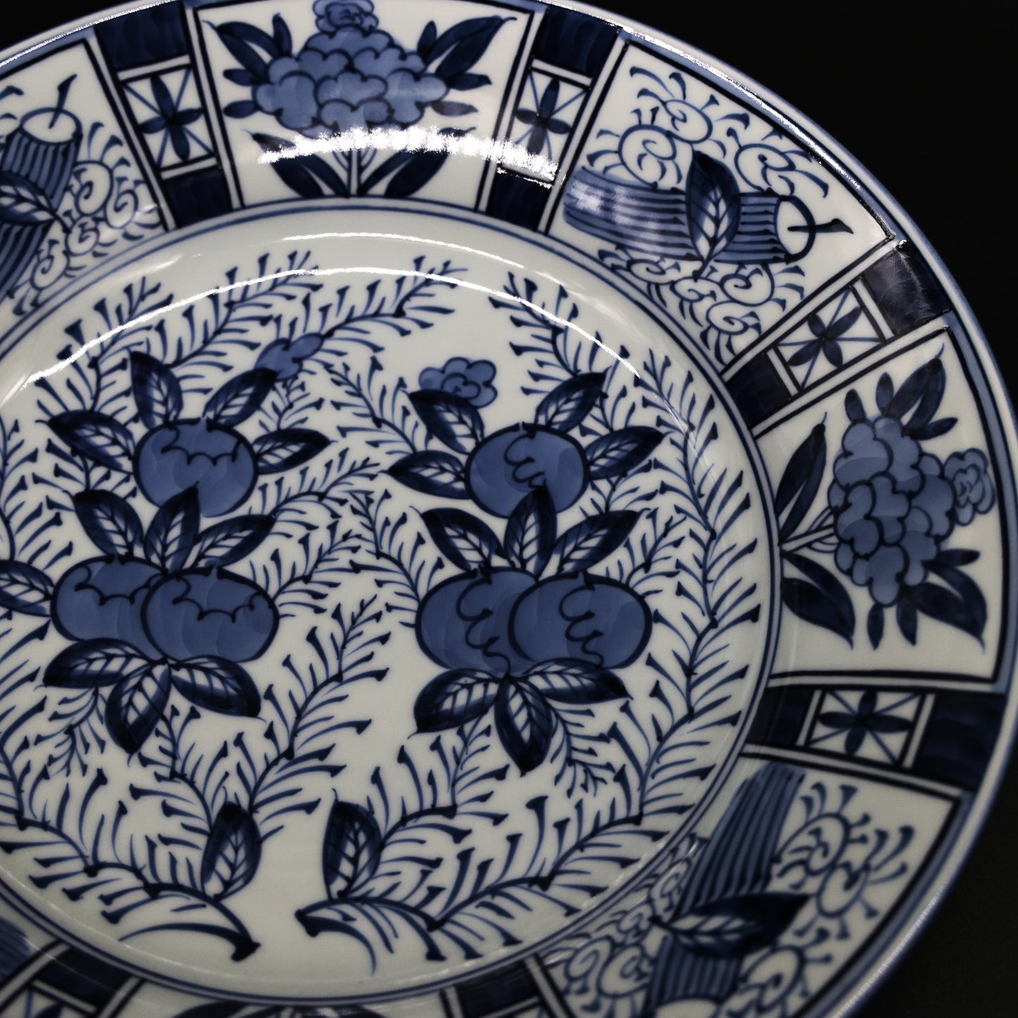 Arita-ware Genemon kettle Large Plate Hibiscus
