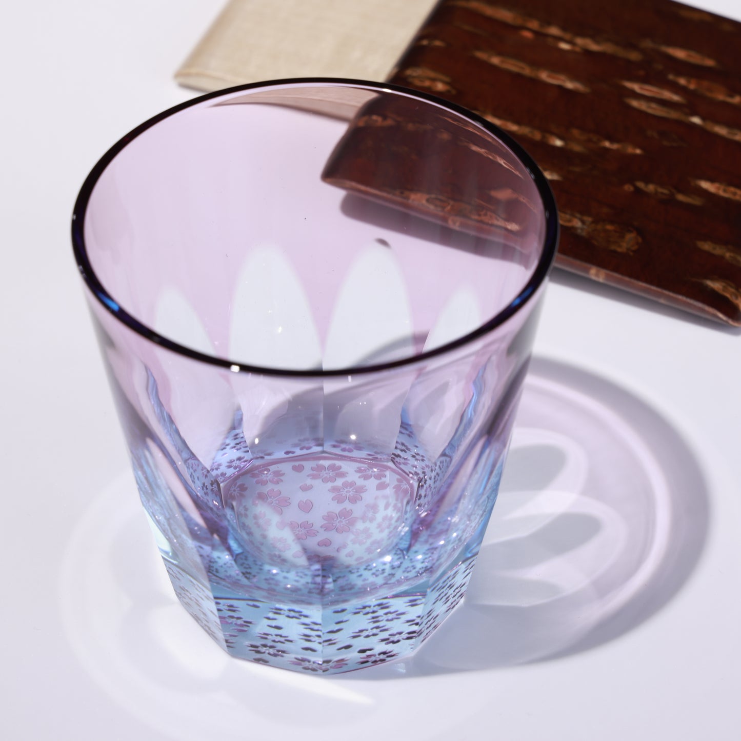 Edo Kiriko "Sakura Blossoms" Set B