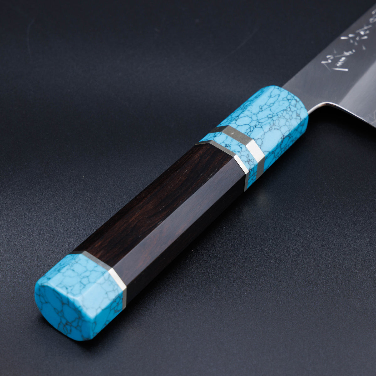 NIGARA VGXEOS Tsuchime Damascus Gyu-Santoku Knife