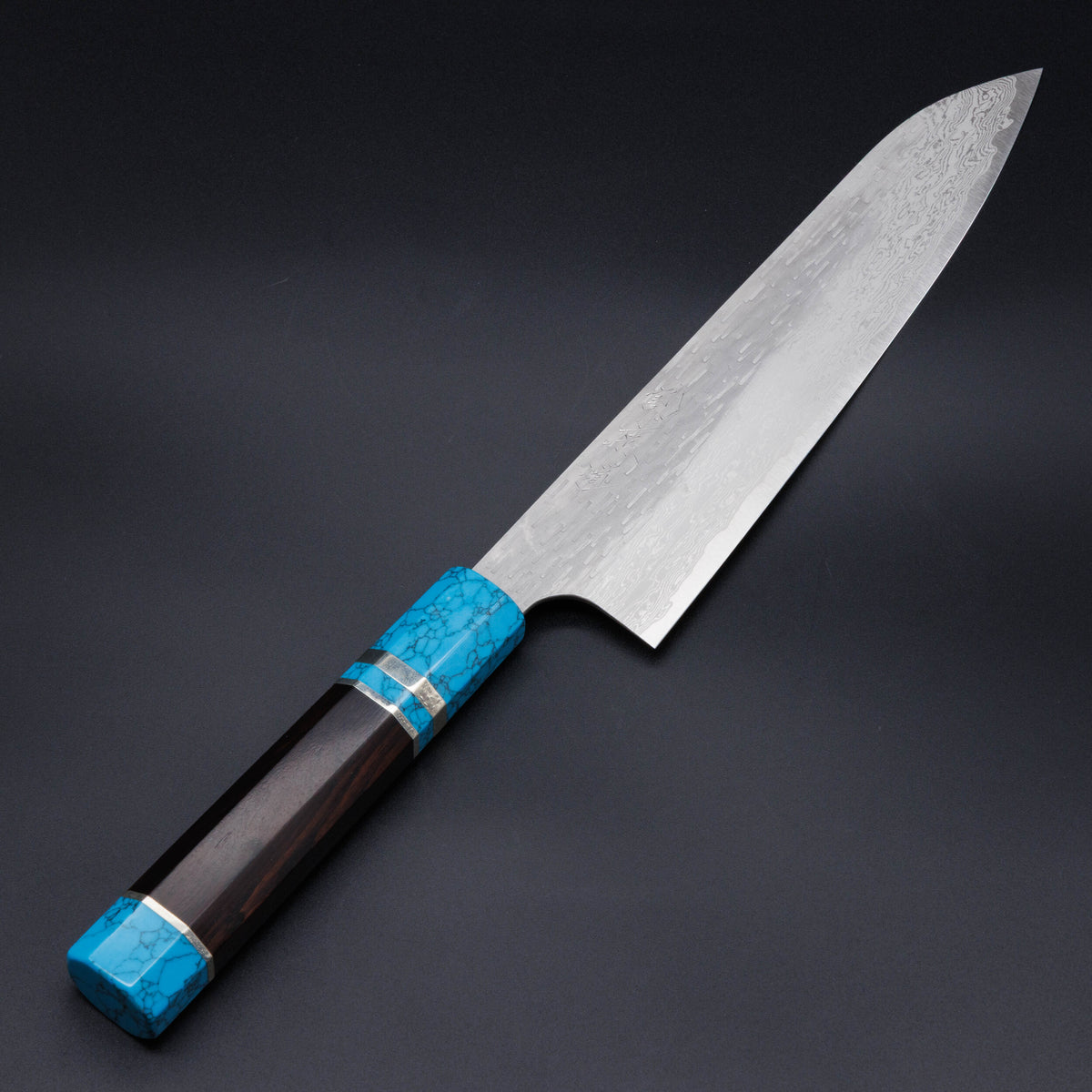 NIGARA VGXEOS Tsuchime Damascus Gyu-Santoku Knife