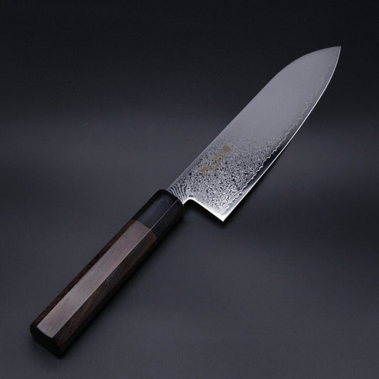 OHZAWA VG10 Damascus Veg-Santoku Knife 180mm