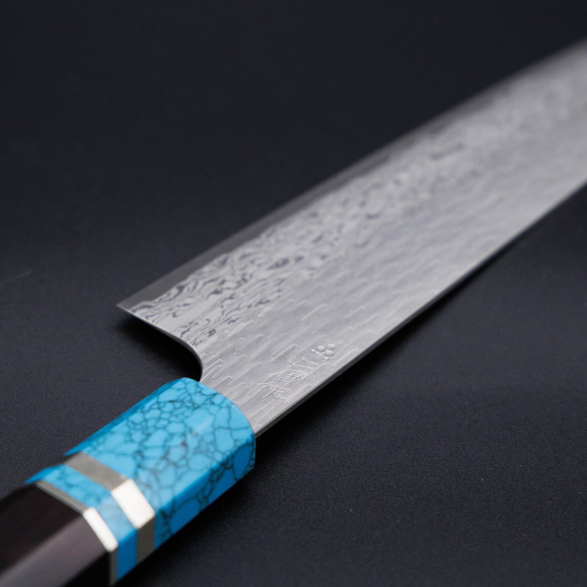 NIGARA VGXEOS Tsuchime Damascus Gyu-Santoku Knife