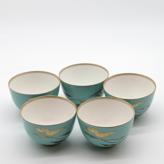 Arita-ware Koransha Gold Tea Cup Set of 5