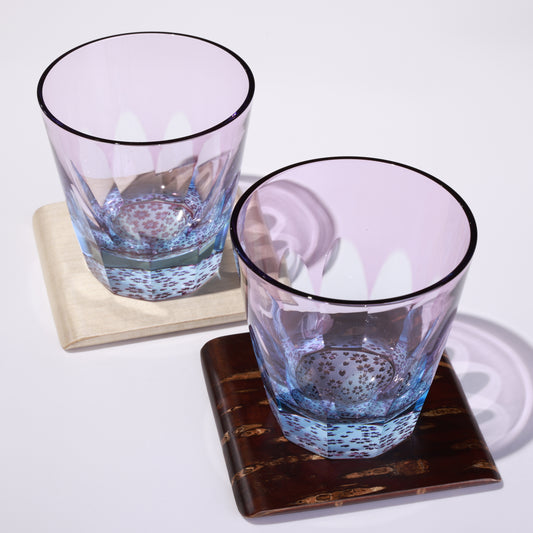 Edo Kiriko "Sakura Blossoms" Set B